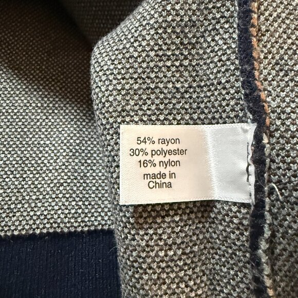 Astrologie Cat Ball of Yarn Pullover Intarsia Navy Blue Sweater size Large - Picture 9 of 12